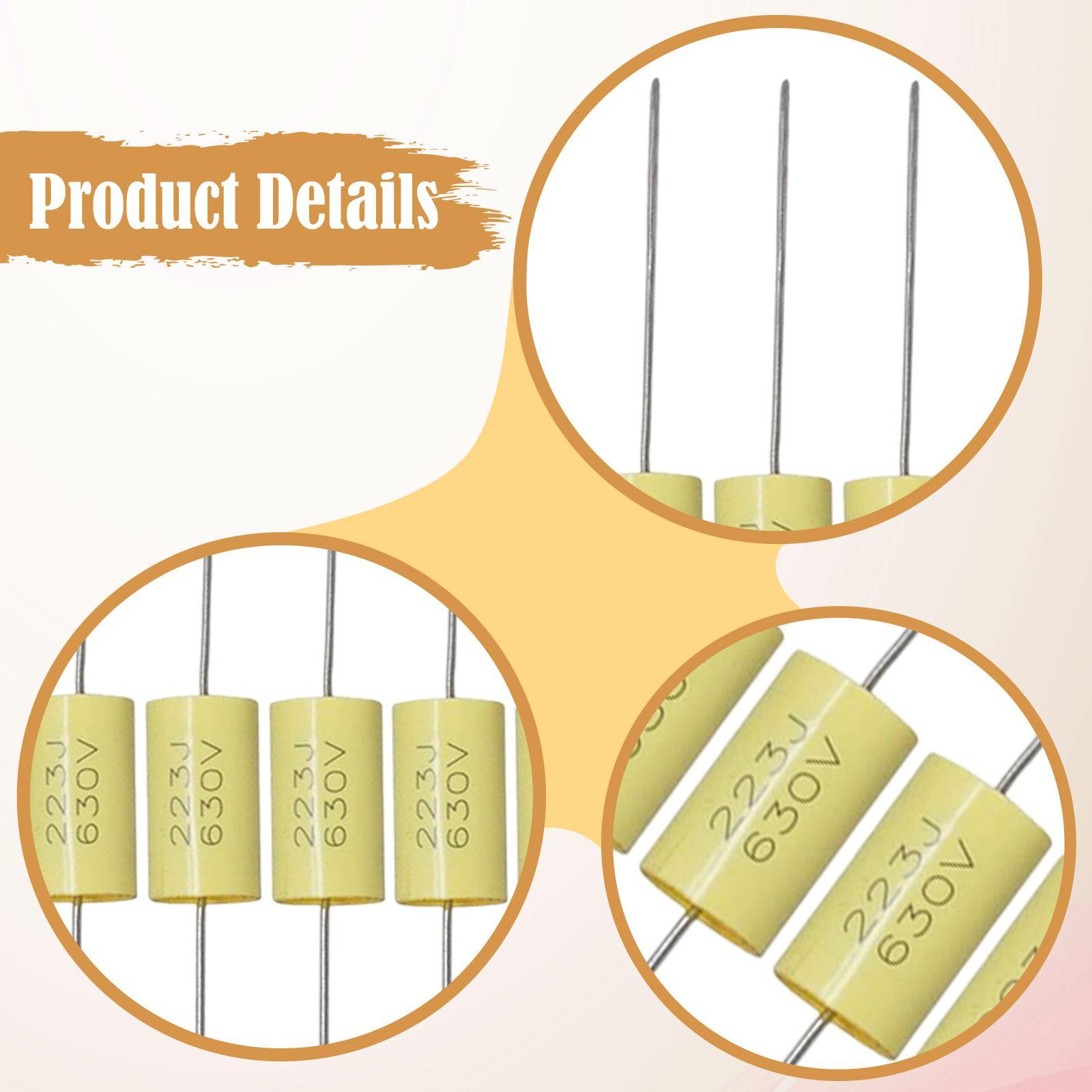 Musical Instrument Bass - Condensadores para Guitarra, Color Amarillo, Mejora
