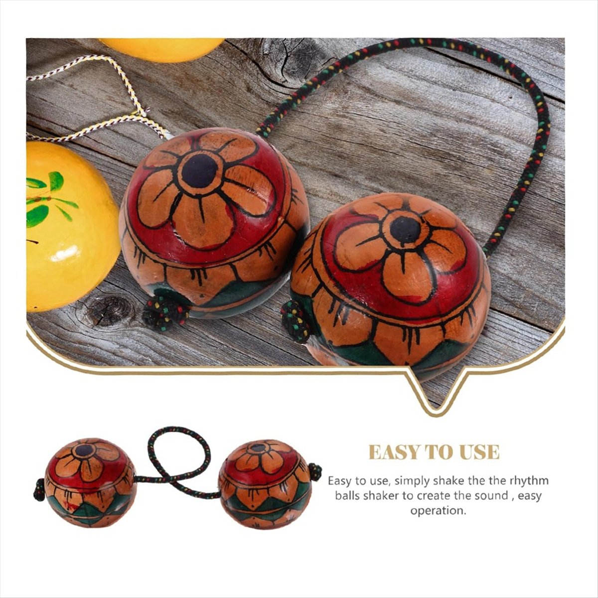 Musical Instrument You Shake - 【HOT!TURE】Maracas dibujadas a mano, instrumentos musicales,