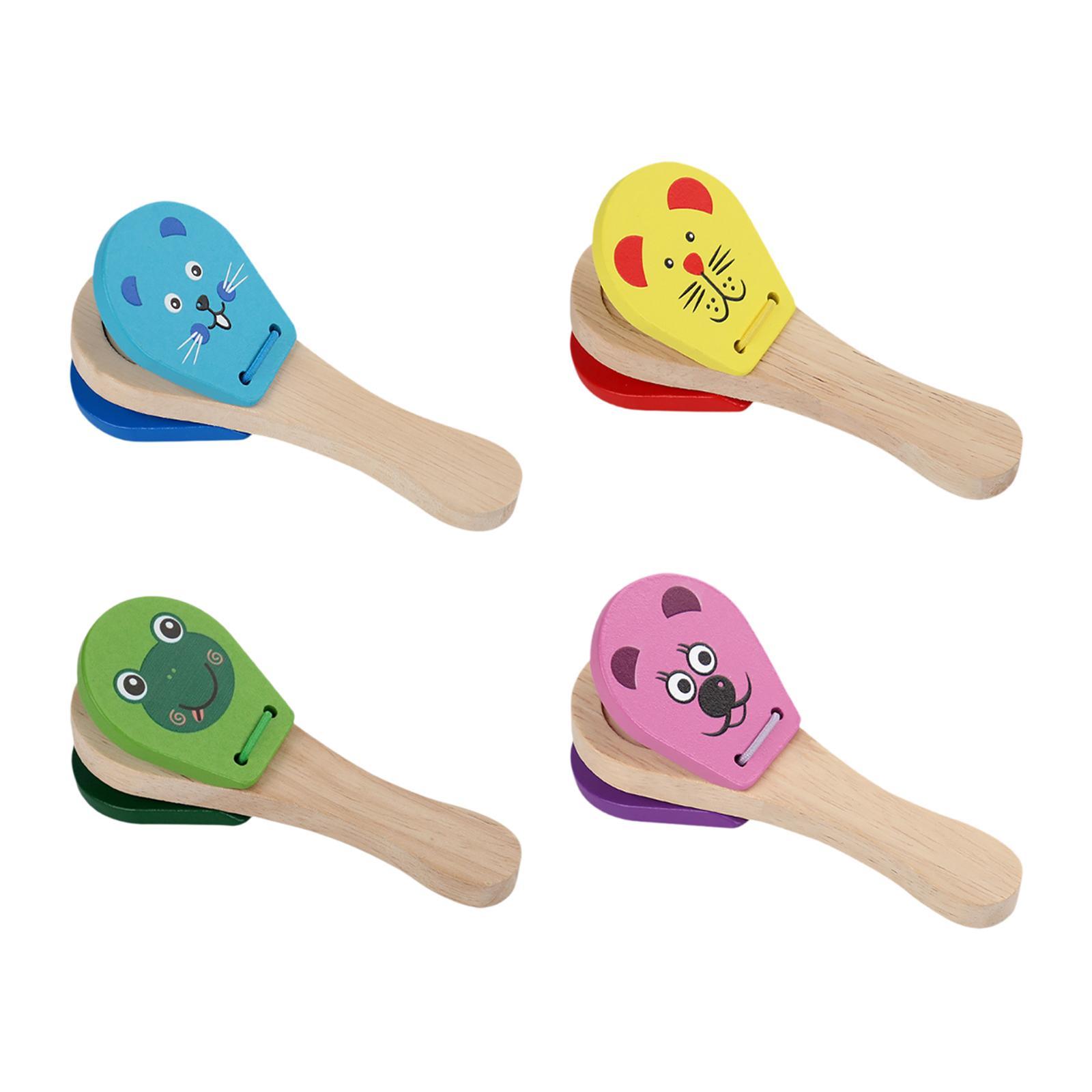 Castañuelas de Madera para Niñ - Musical Instrument Rattle reseña y precio