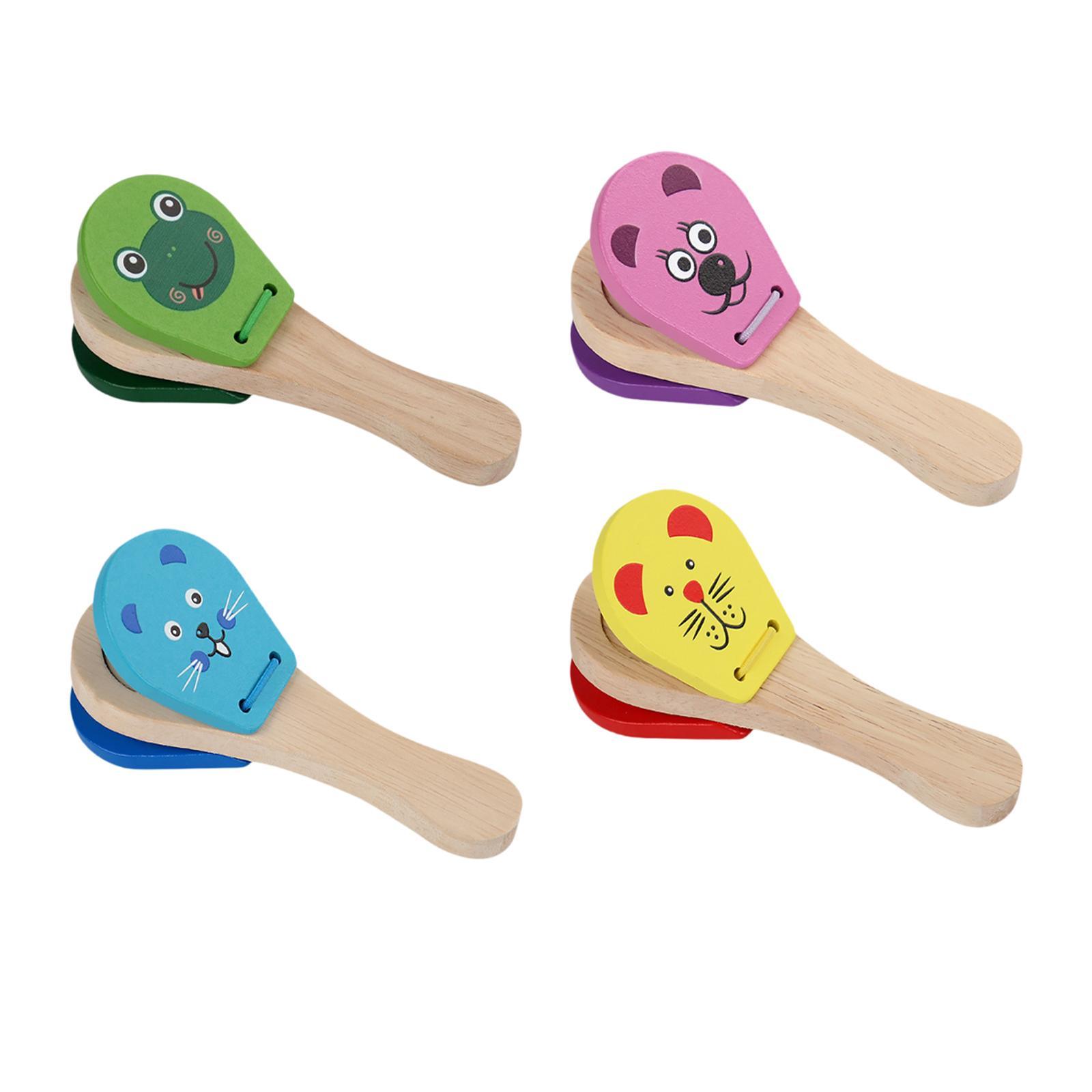 Castañuelas de Madera para Niñ - Musical Instrument Rattle reseña y precio