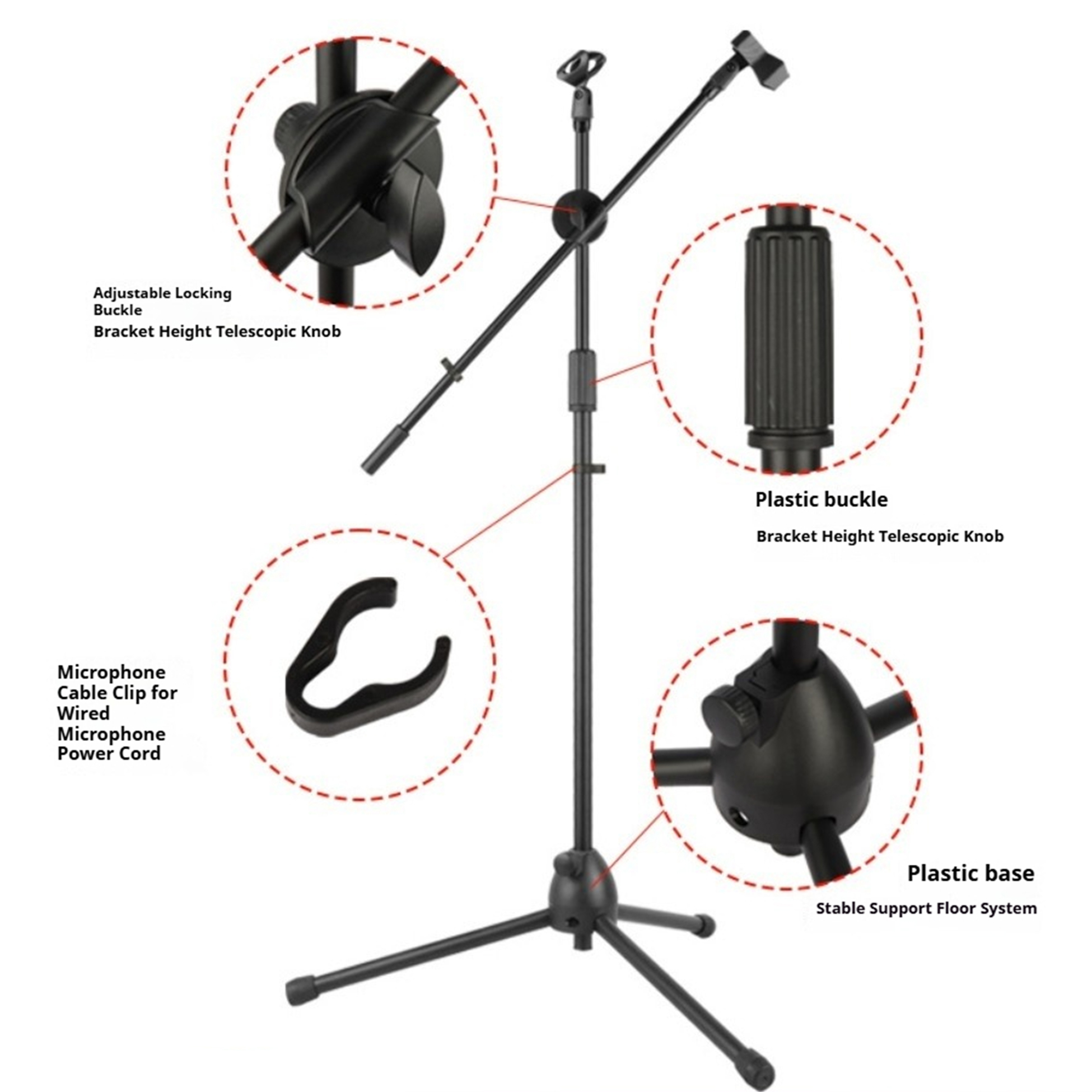 Soporte de Micrófono de Piso c - Musical Instrument You Shake reseña y precio