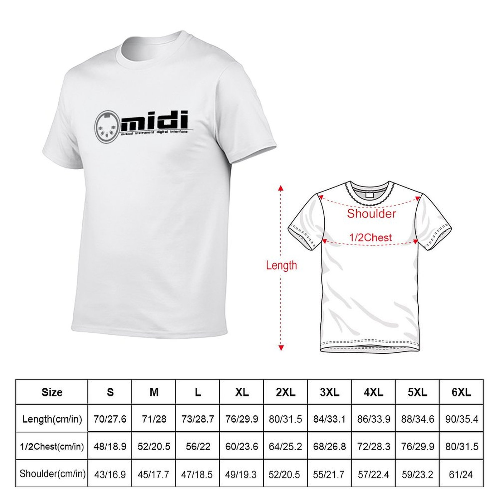 Camiseta MIDI - Interfaz Digit - Musical Instrument Digital Interface reseña y precio