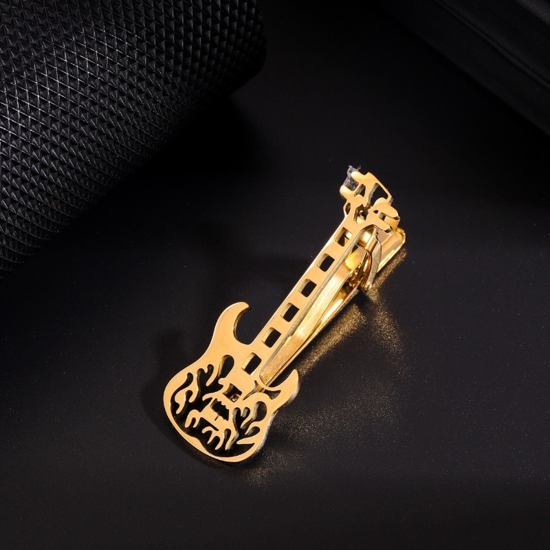 Pisacorbatas de Acero Inoxidab - Musical Instrument Ending In A reseña y precio