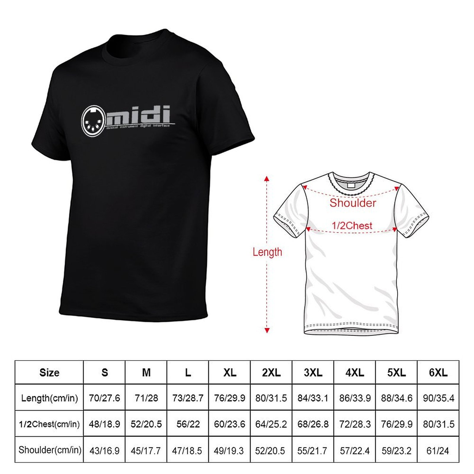 Camiseta MIDI - Musical Instru - Musical Instrument Digital Interface reseña y precio