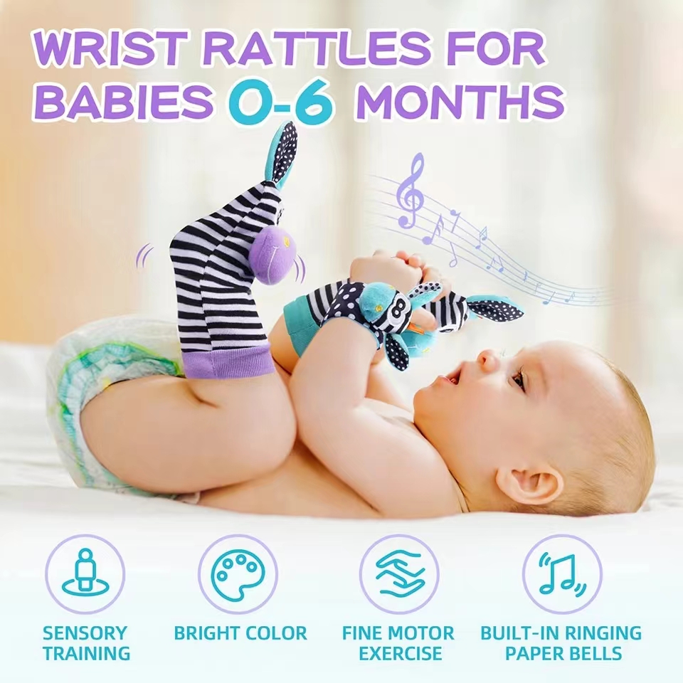 Calcetines con sonajero de muñ - Musical Instrument Rattle reseña y precio