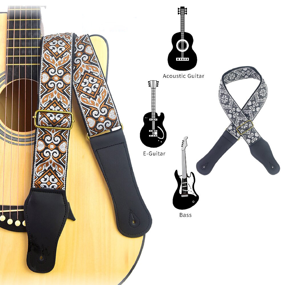 Correa de guitarra con estampa - Musical Instrument Bass reseña y precio