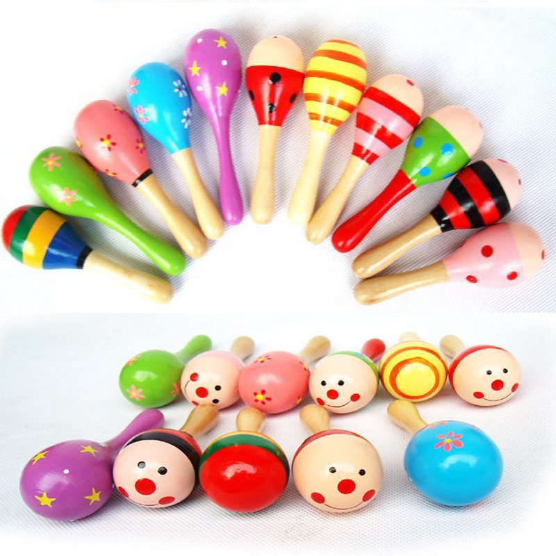 Sonajeros pequeños de madera c - Musical Instrument Rattle reseña y precio